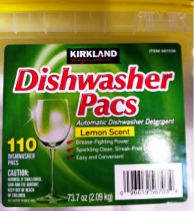 Dishwash Action Pacs Lemon Scent 110 ct nq